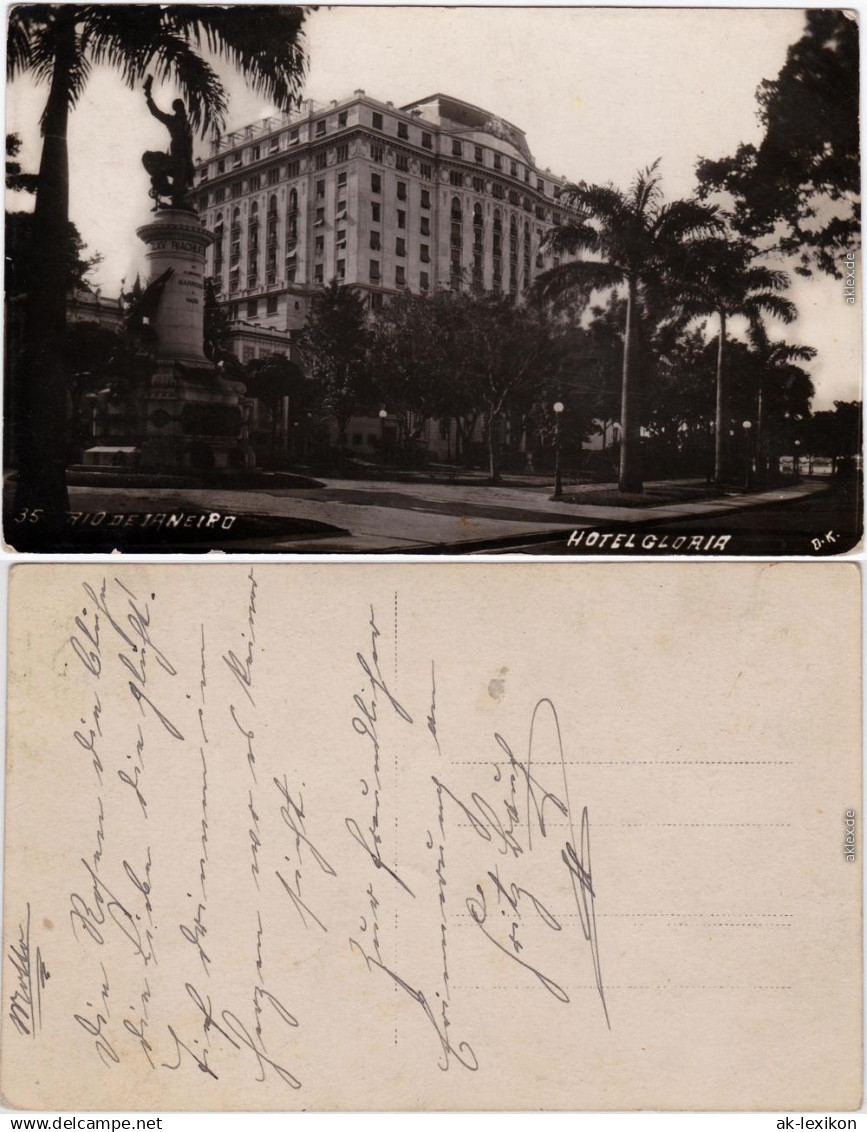 Postcard Rio de Janeiro Hotel Gloria 1922