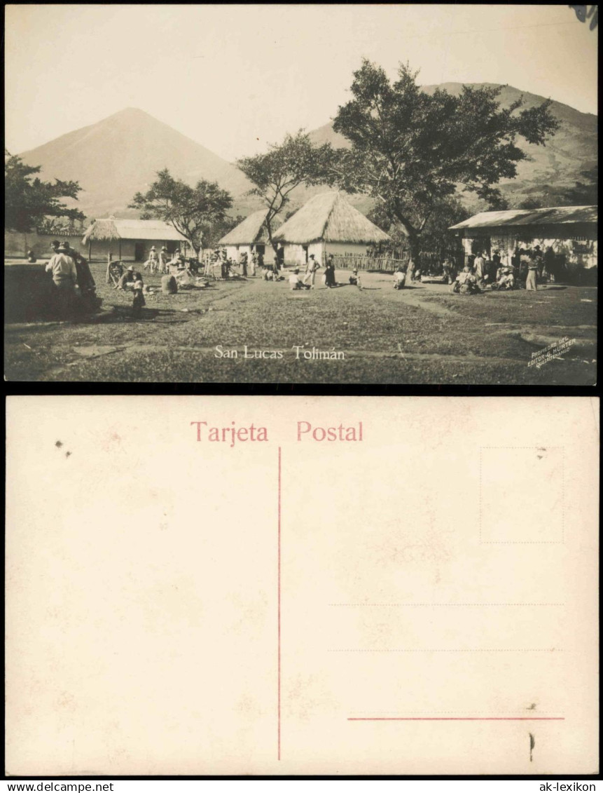 Postcard San Lucas Tolimán Stadtpartie - Fotokarte 1912 Guatemala