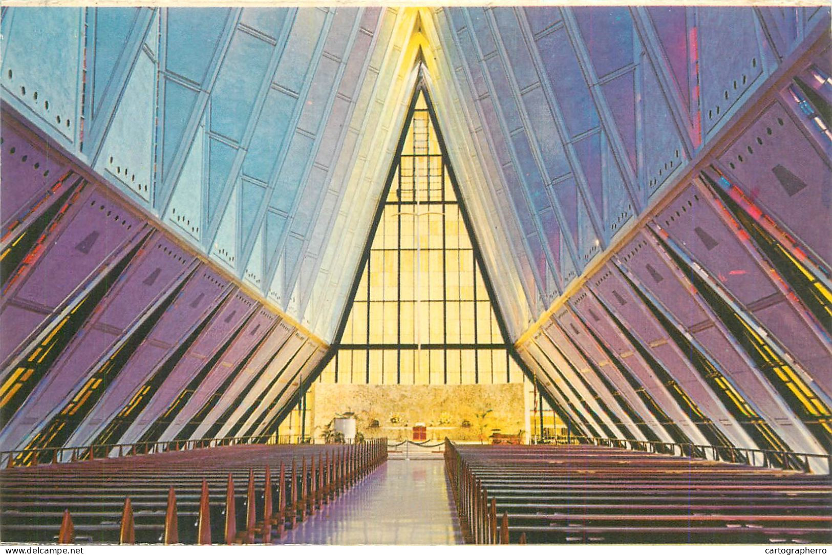 Postcard United States > CO - Colorado > Colorado Springs Protestant chapel US Air Force Academy