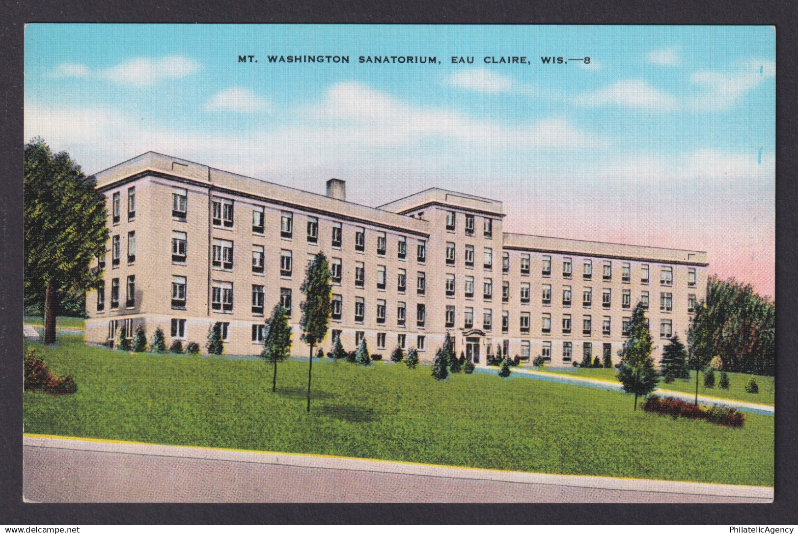 Postcard, United States, Eau Claire WI, Mt. Washington Sanatorium