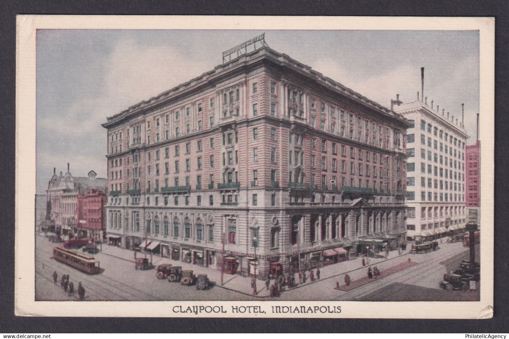 Postcard, United States, Indianapolis IN, Claypool Hotel