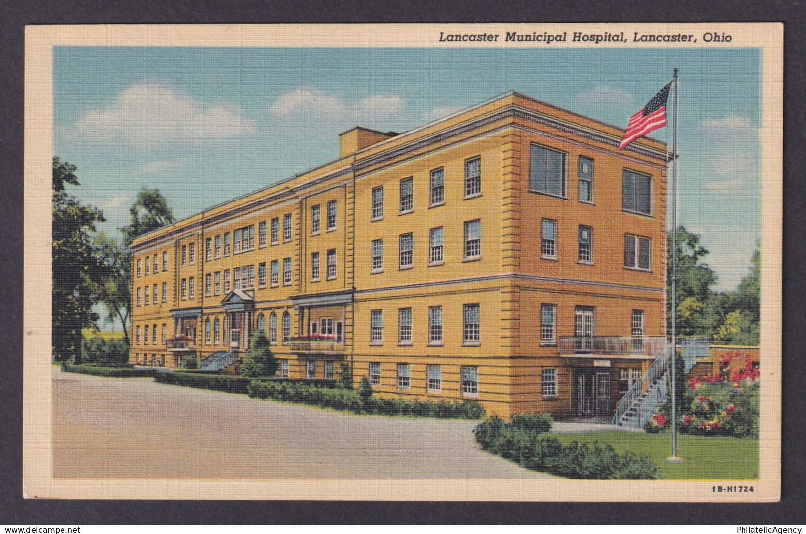 Postcard, United States, Lancaster OH, Lancaster Municipal Hospital