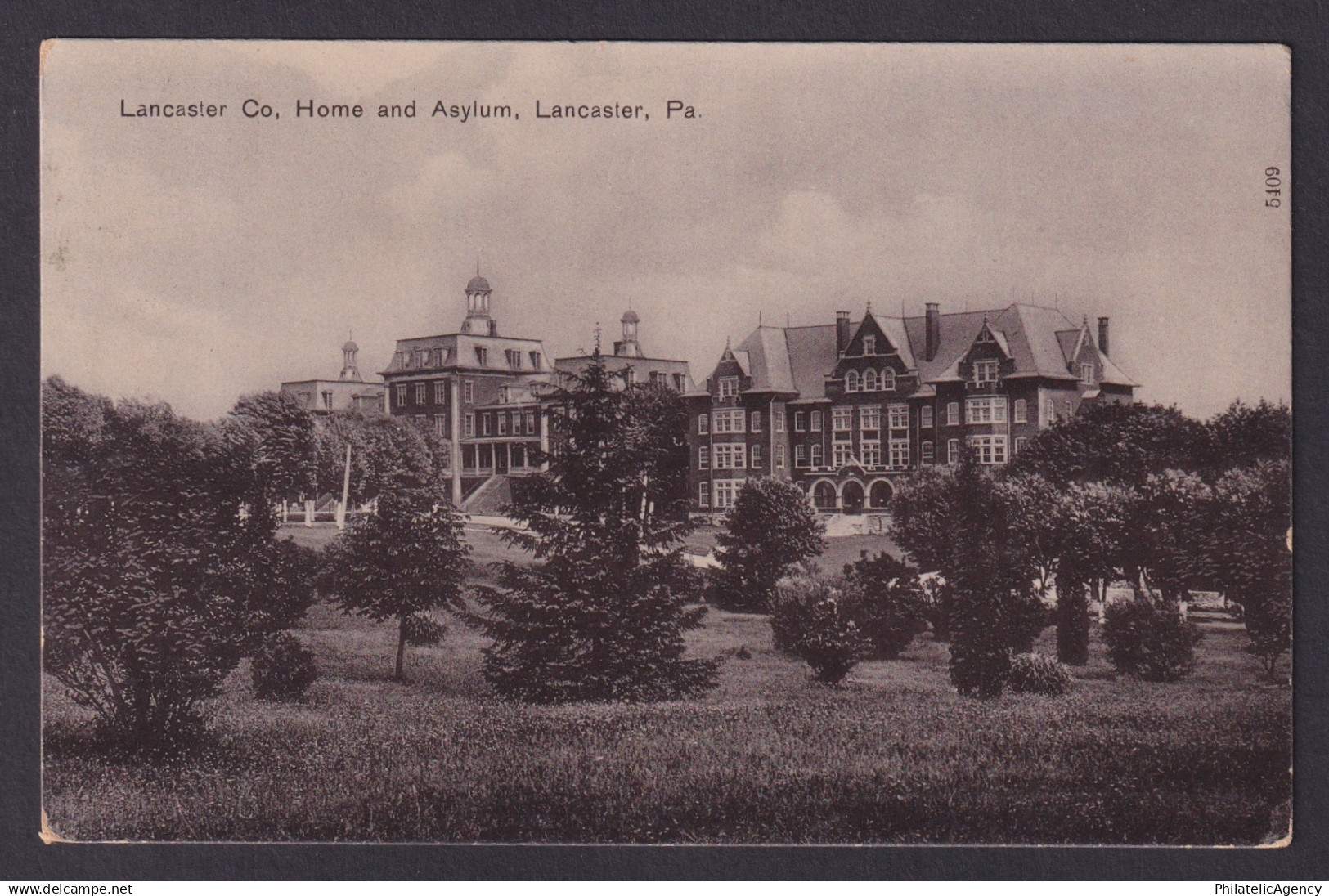 Postcard, United States, Lancaster PA, Lancaster Co, Home and Asylum