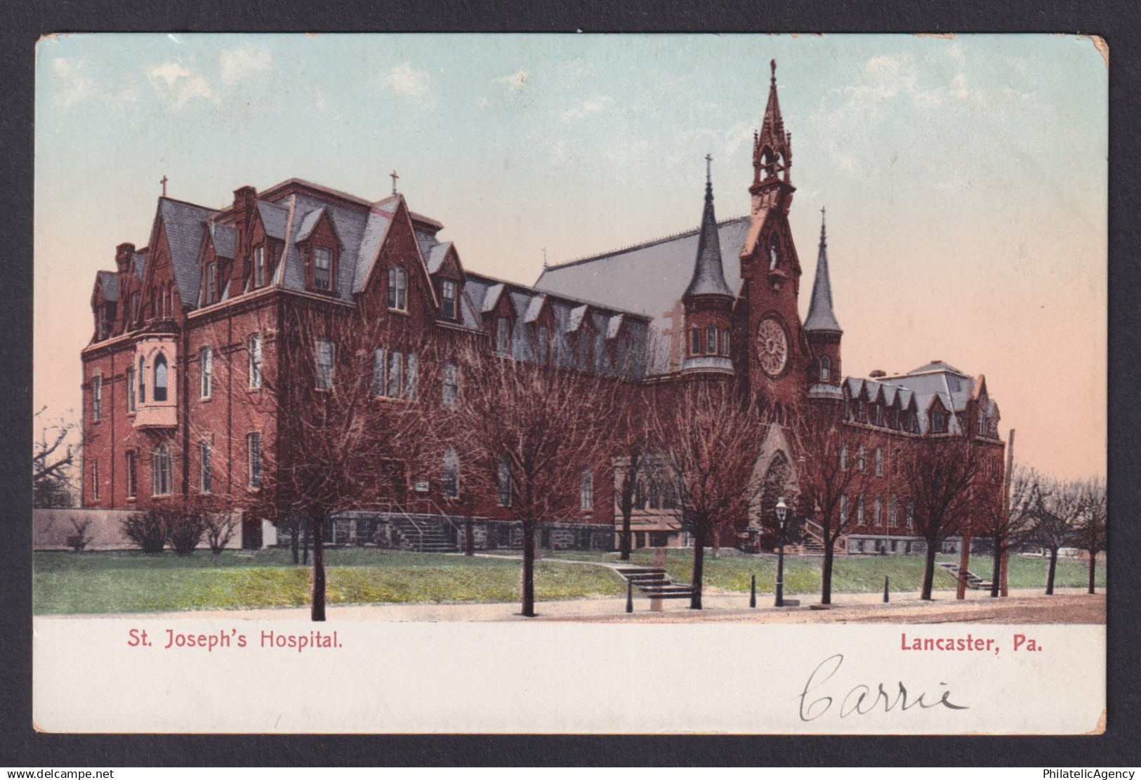 Postcard, United States, Lancaster PA, St. Joseph's Hospital