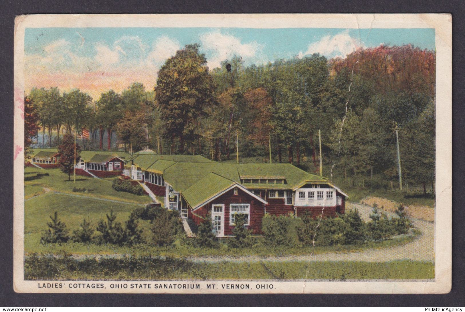 Postcard, United States, Mt Vernon OH, Ladies Cottages, Ohio State Sanatorium