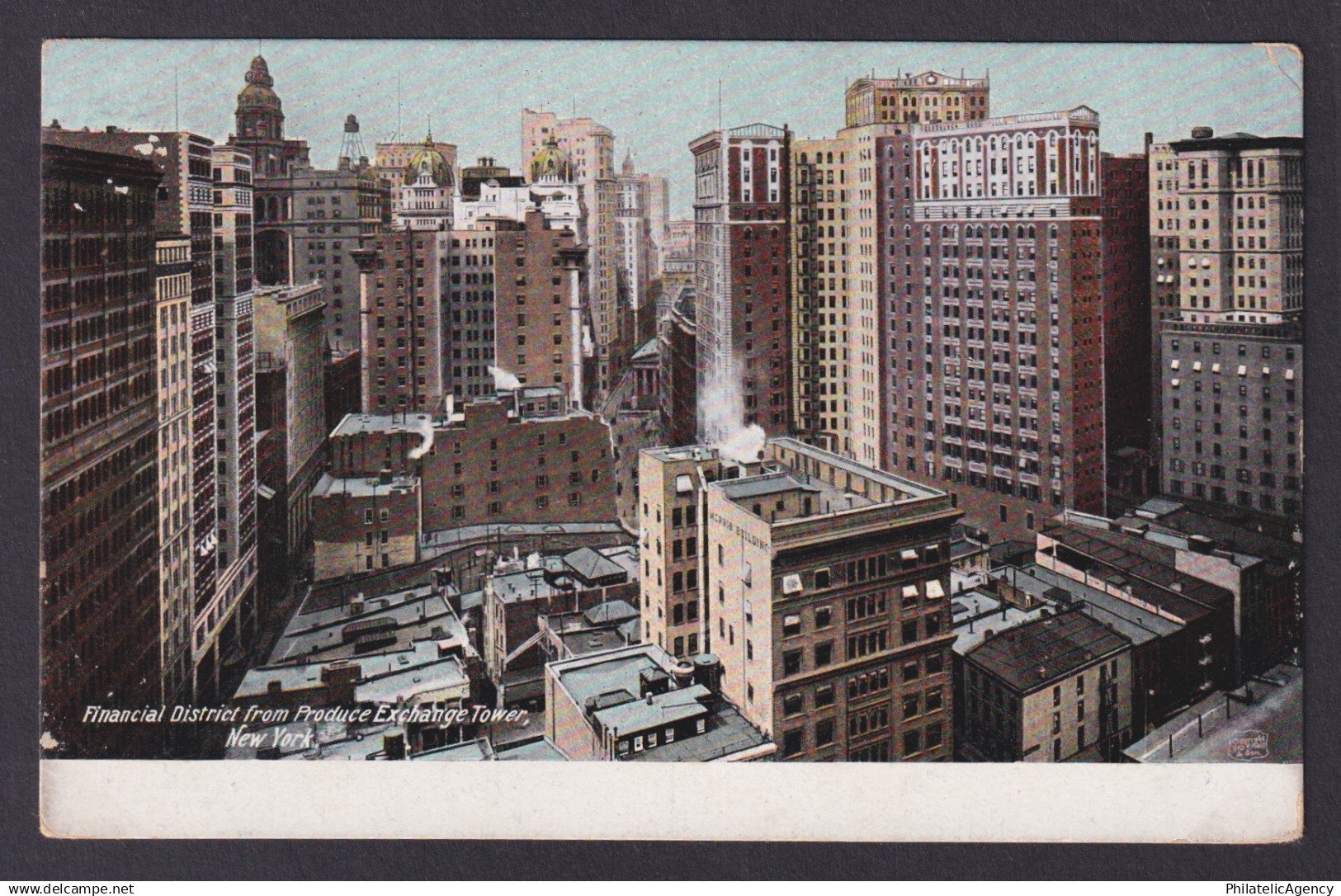 Postcard, United States, New York City NY, Financial District