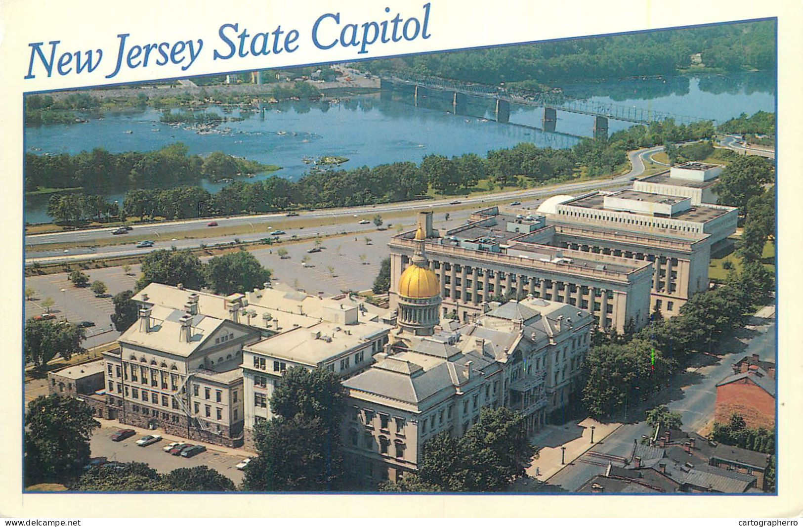 Postcard United States NJ New Jersey Trenton Mercer county The State Capitol