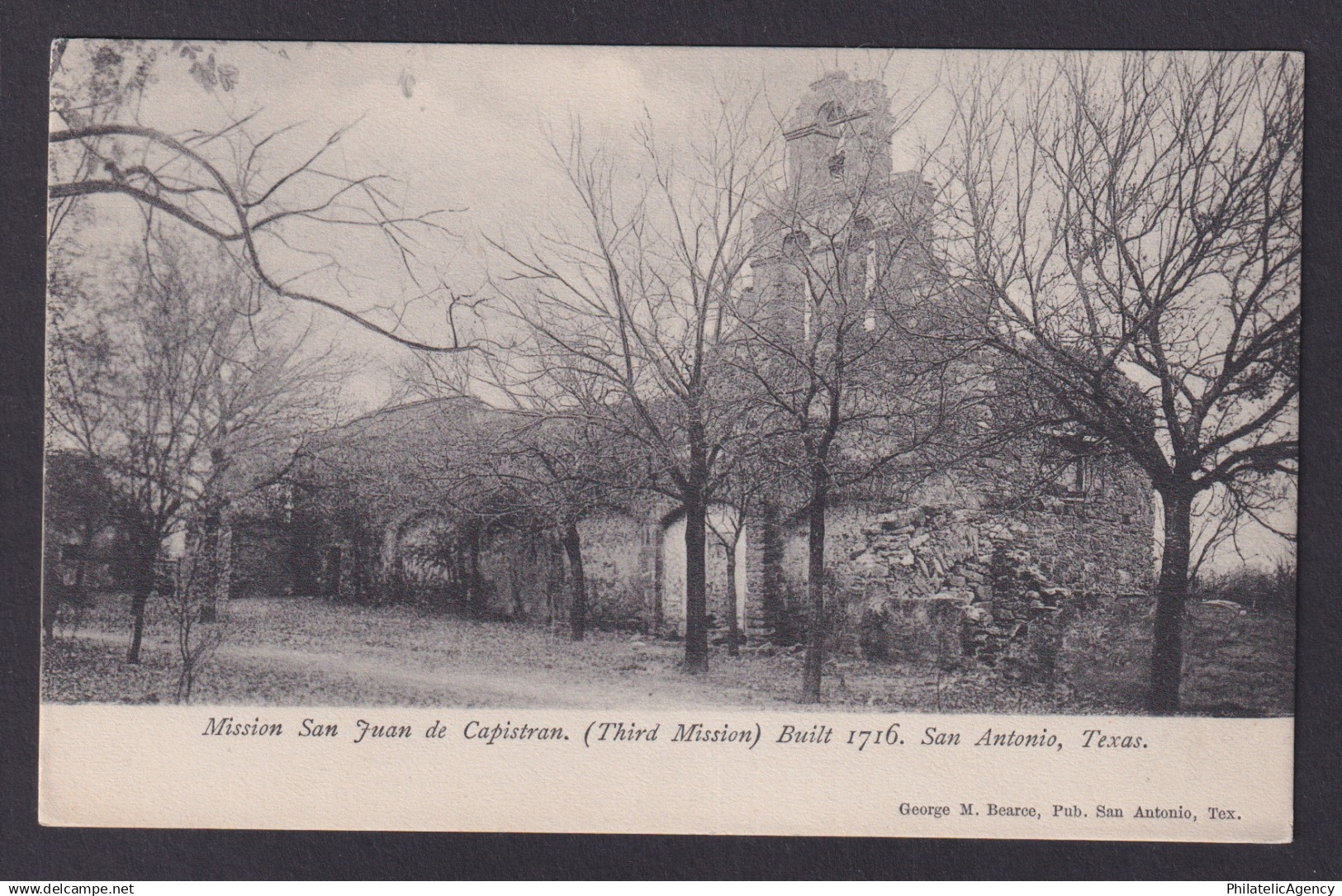 Postcard, United States, San Antonio TX, Mission San Juan de Capistran