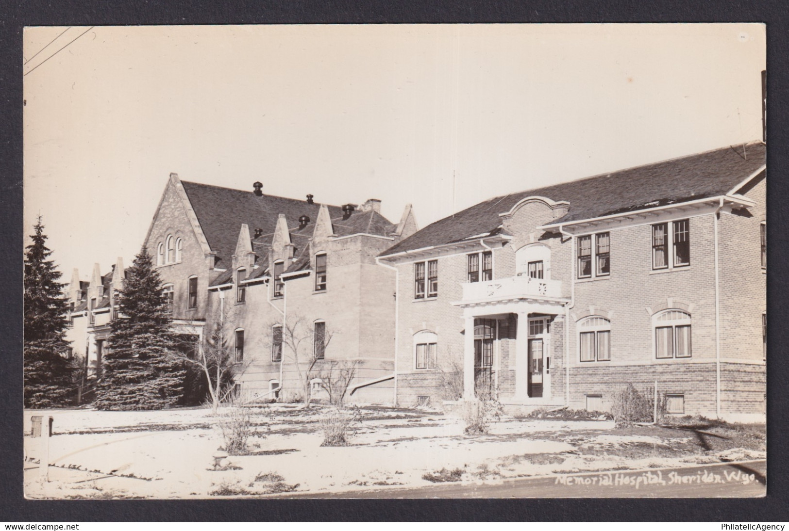 Postcard, United States, Sheridan WY, Memorial Hospital