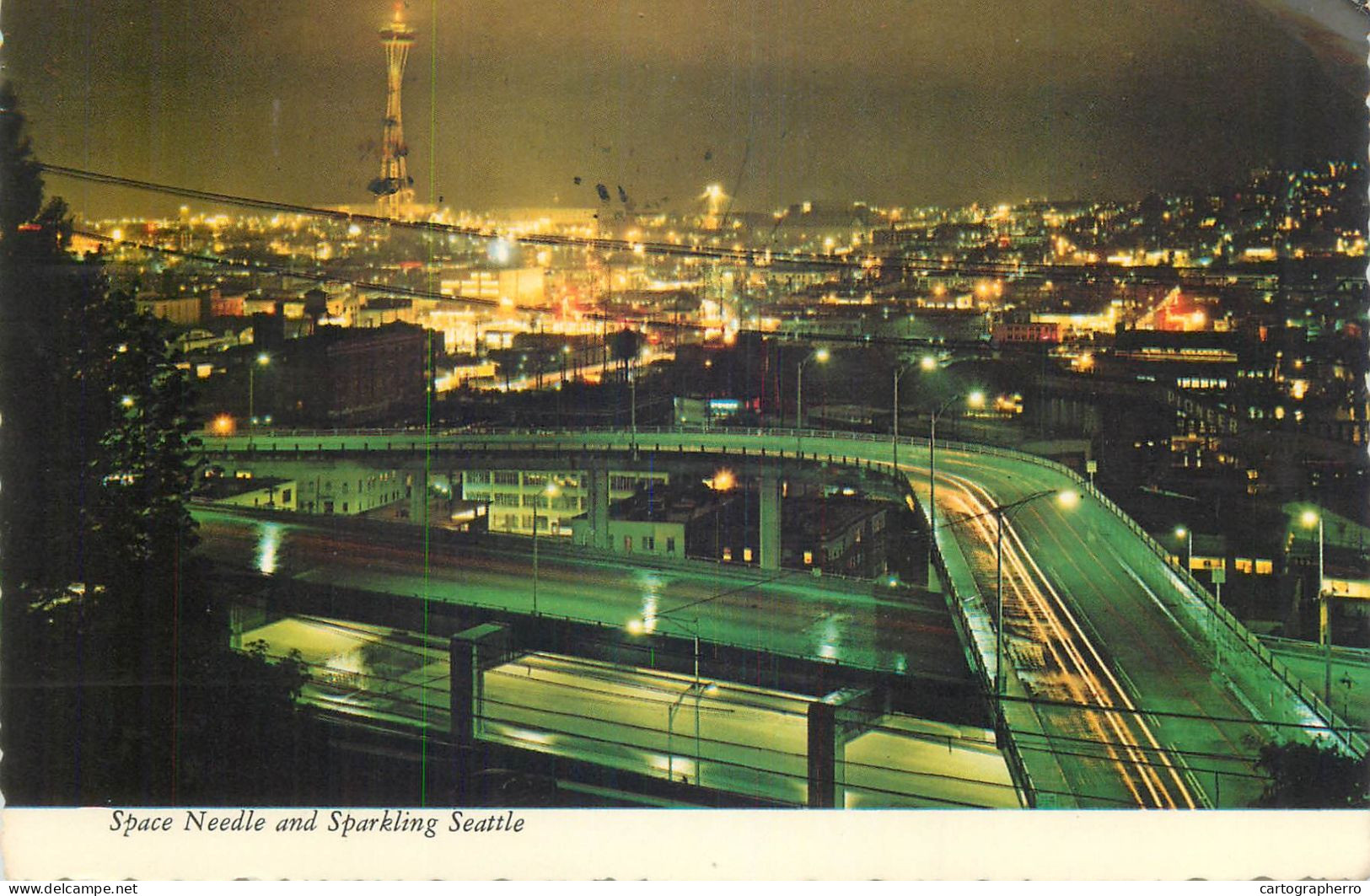 Postcard United States > WA - Washington > Seattle Space Needle 1972