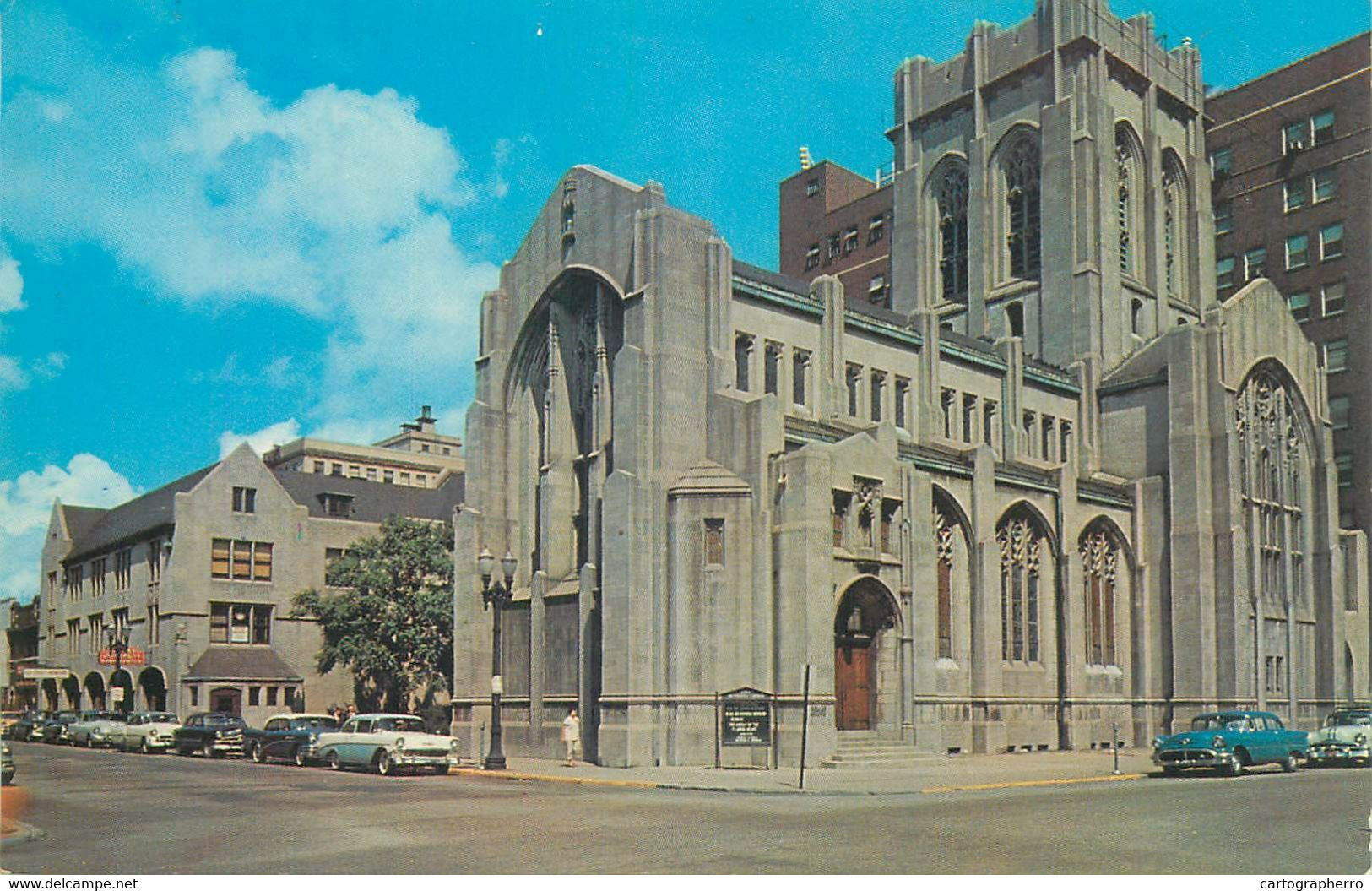 Postcard USA Gary IN City Methodist Church