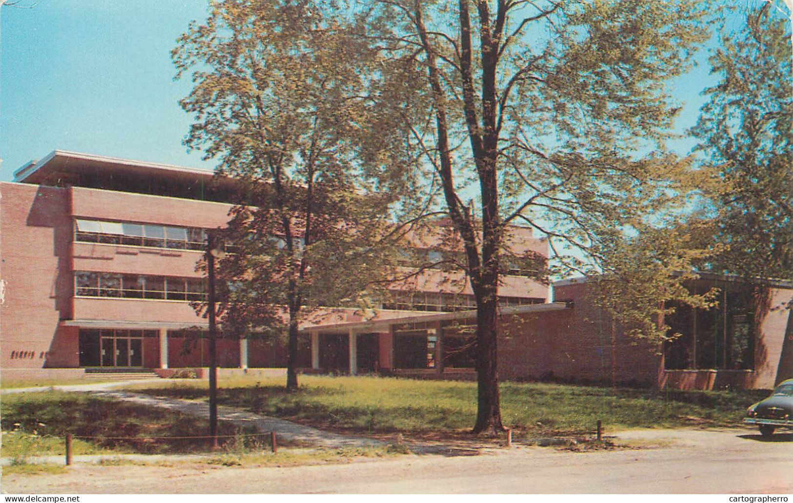 Postcard USA IN Richmond Indiana David Worth Dennis Science hall 1957