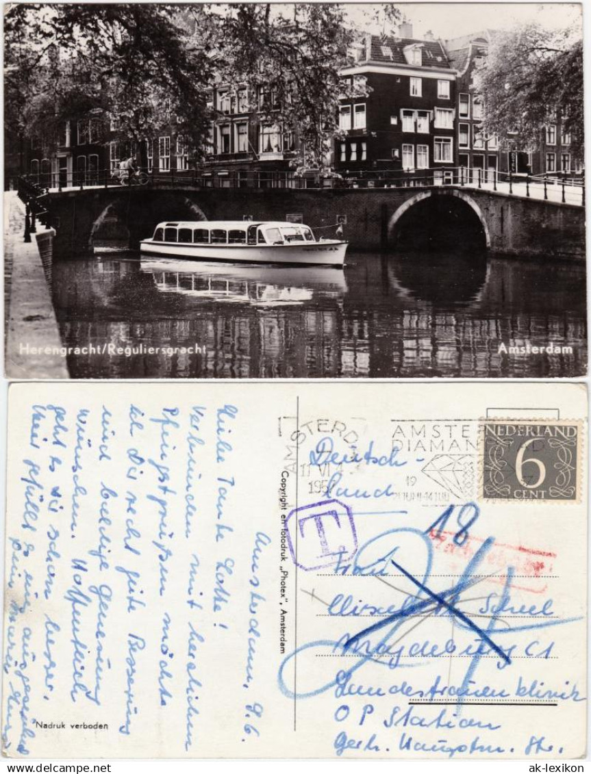 Postkaart Amsterdam Amsterdam Herengracht &#47;Reguliersgracht 1957