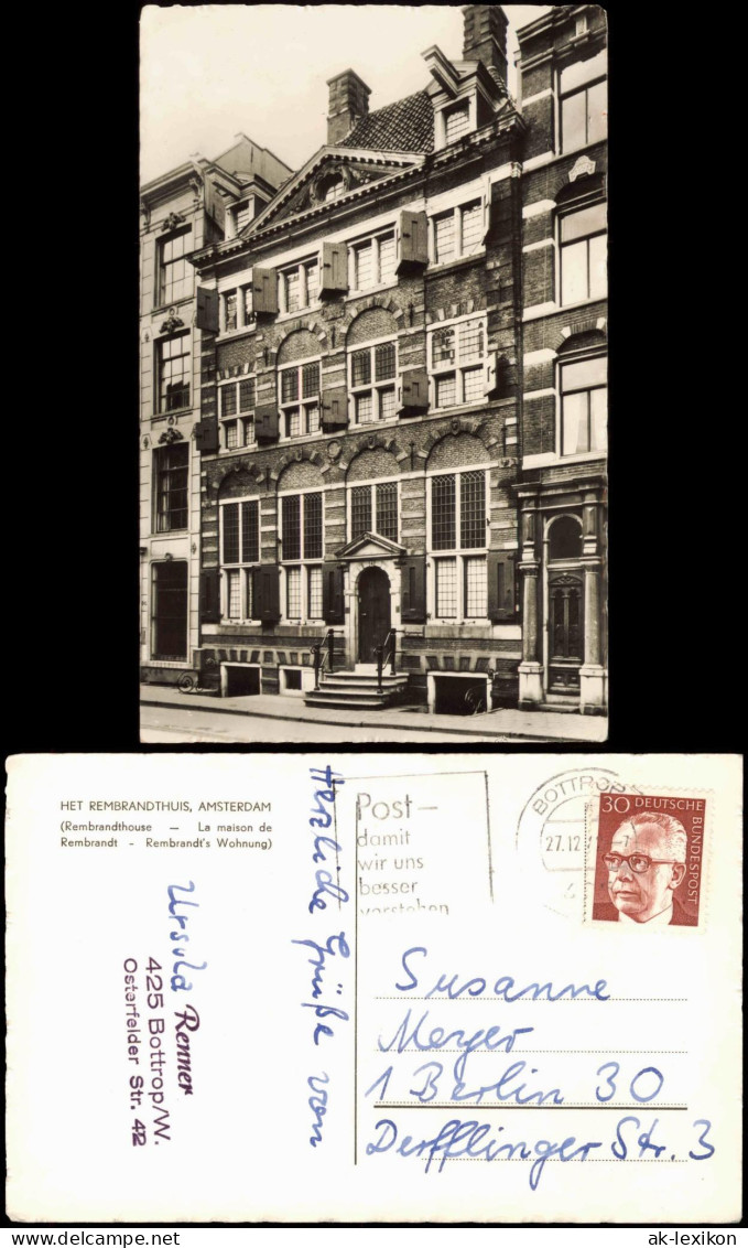 Postkaart Amsterdam Amsterdam HET REMBRANDTHUIS 1974