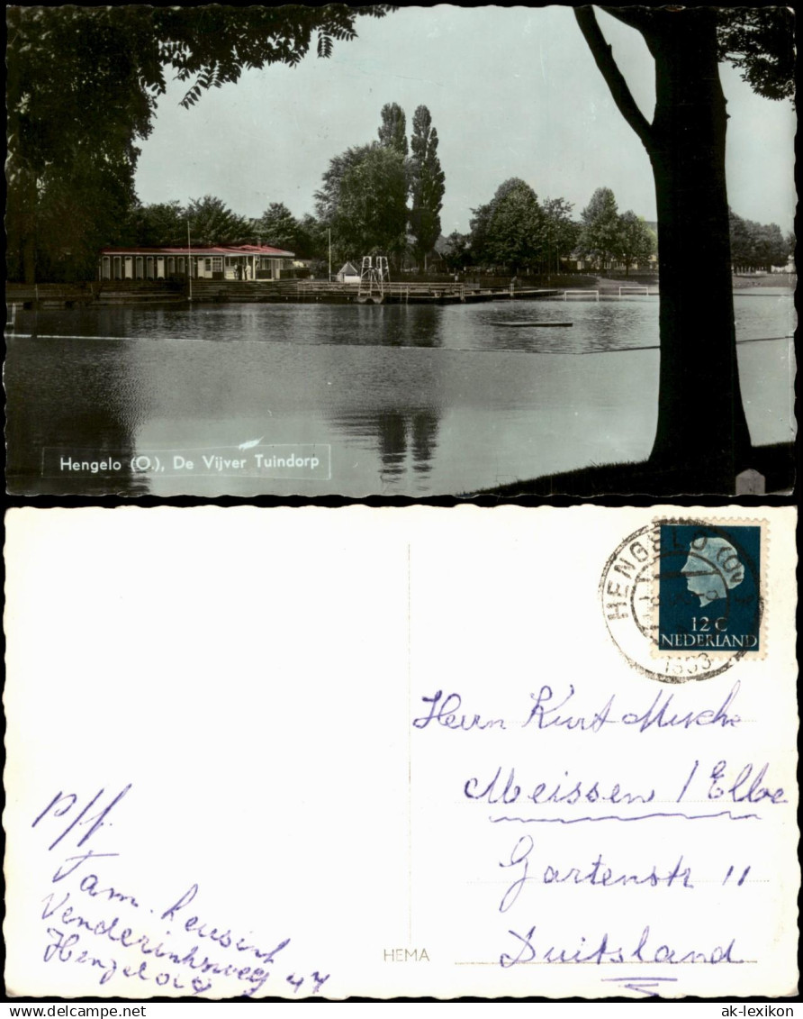 Postkaart Hengelo De Vijver Tuindorp 1964