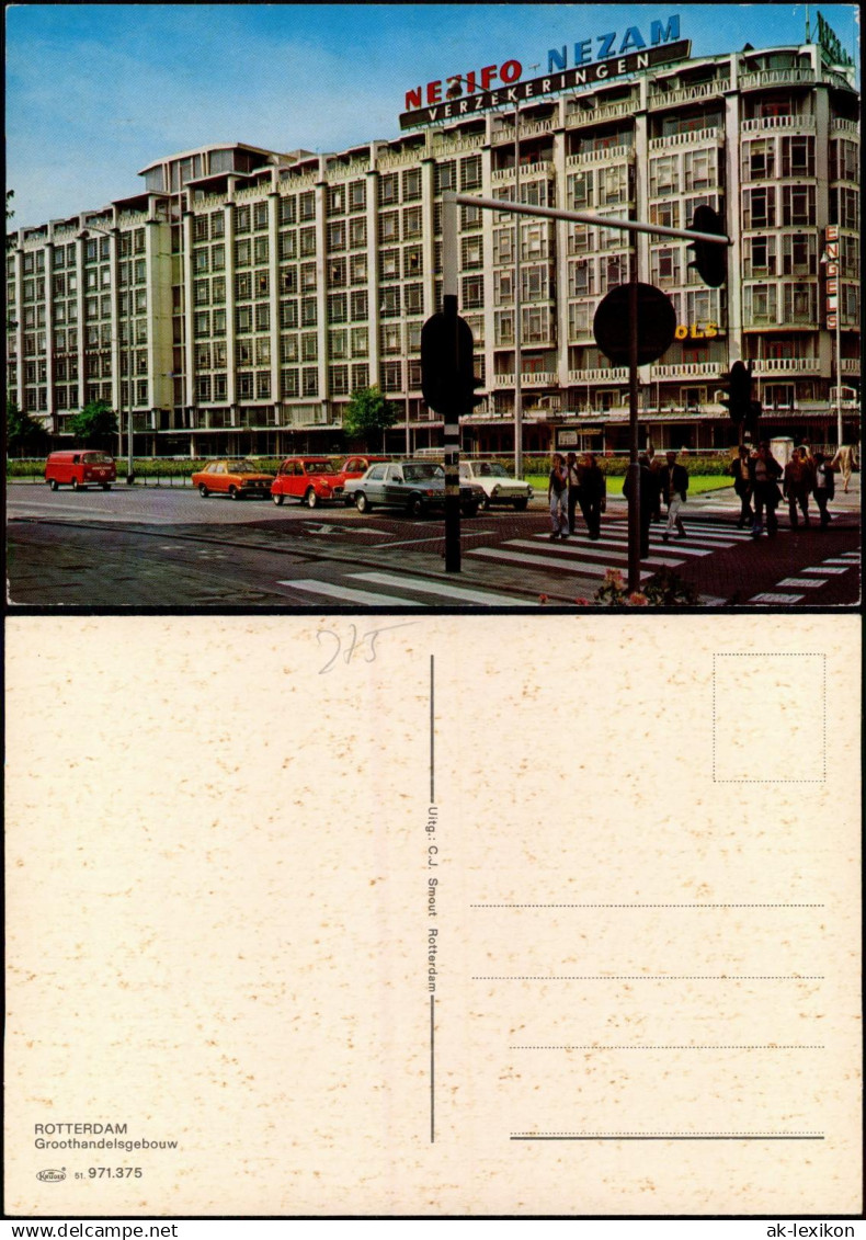 Postkaart Rotterdam Rotterdam Groothandelsgebouw, Gebäude-Ansicht 1970