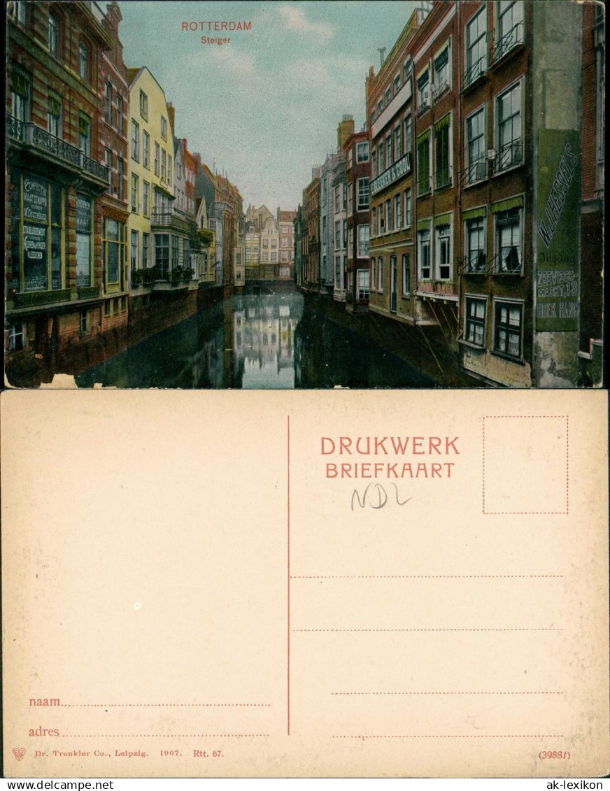 Postkaart Rotterdam Rotterdam Steiger 1907