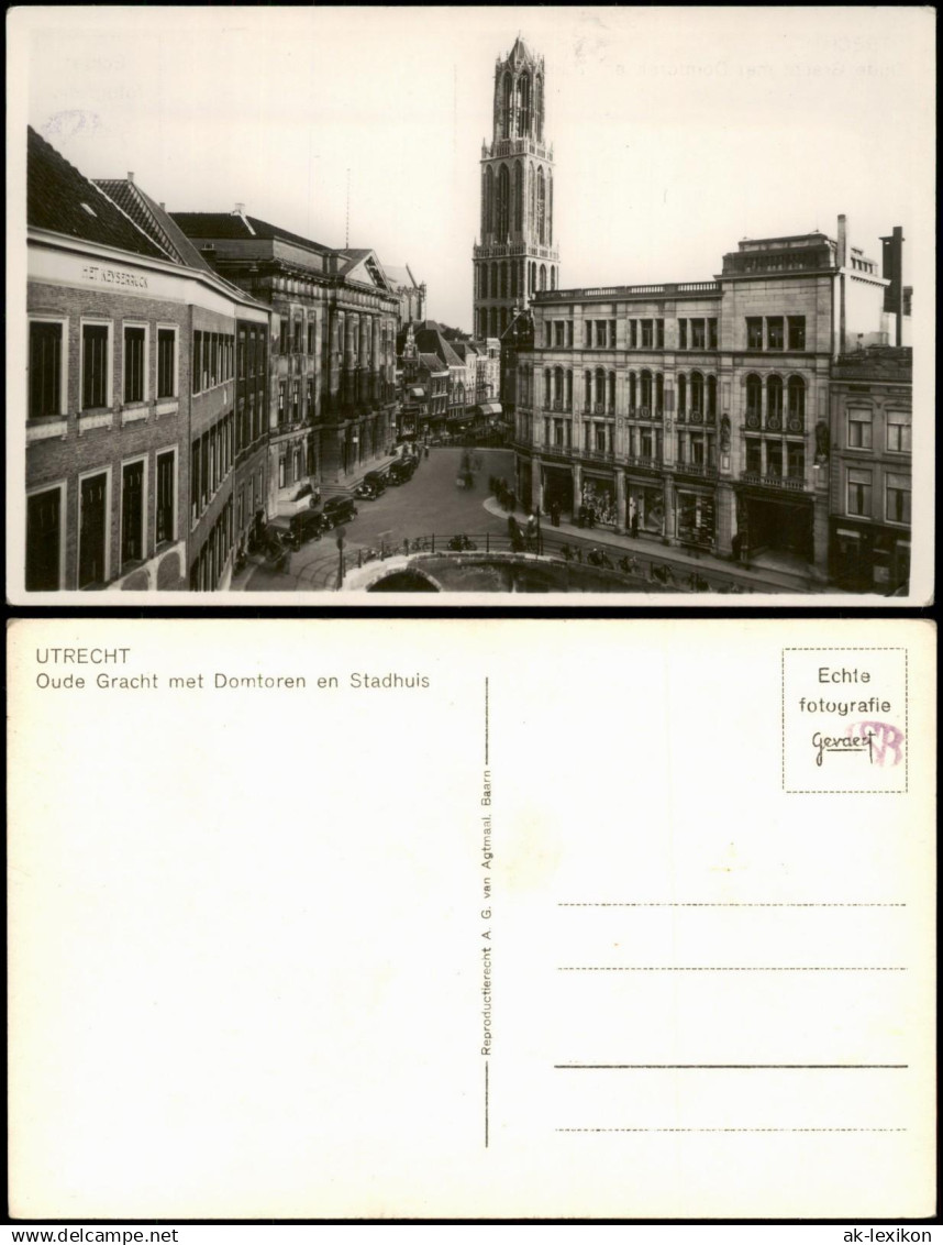 Postkaart Utrecht Utrecht Ortsansicht, Straßen-Ansicht, Kirchturm 1940