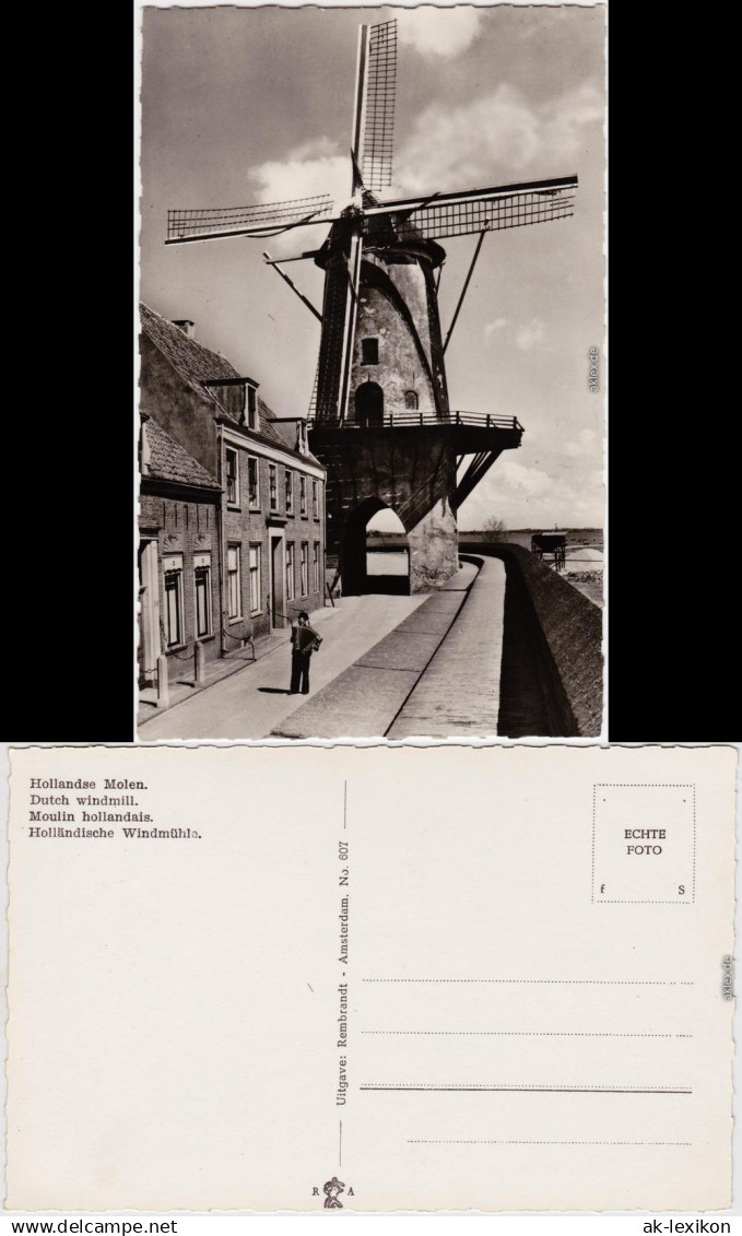 Postkaart Wijk bij Duurstede Holländische Windmühle 1965