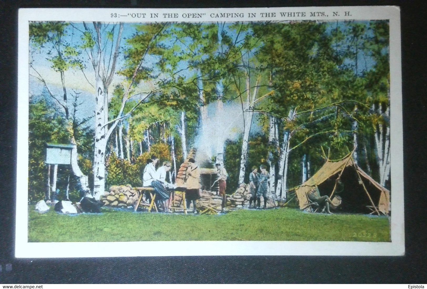 ► PUBLIC CAMPING at WHITE MOUNTAINS      New Hampshire. 1940s