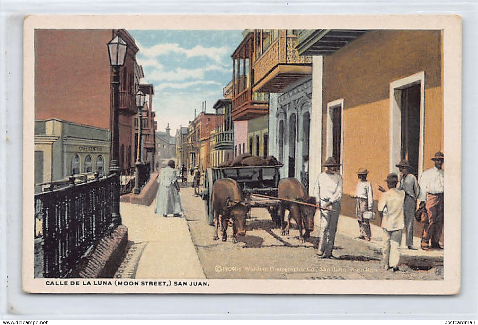 Puerto Rico - SAN JUAN - Calle de la Luna - Publ. Waldrop 6