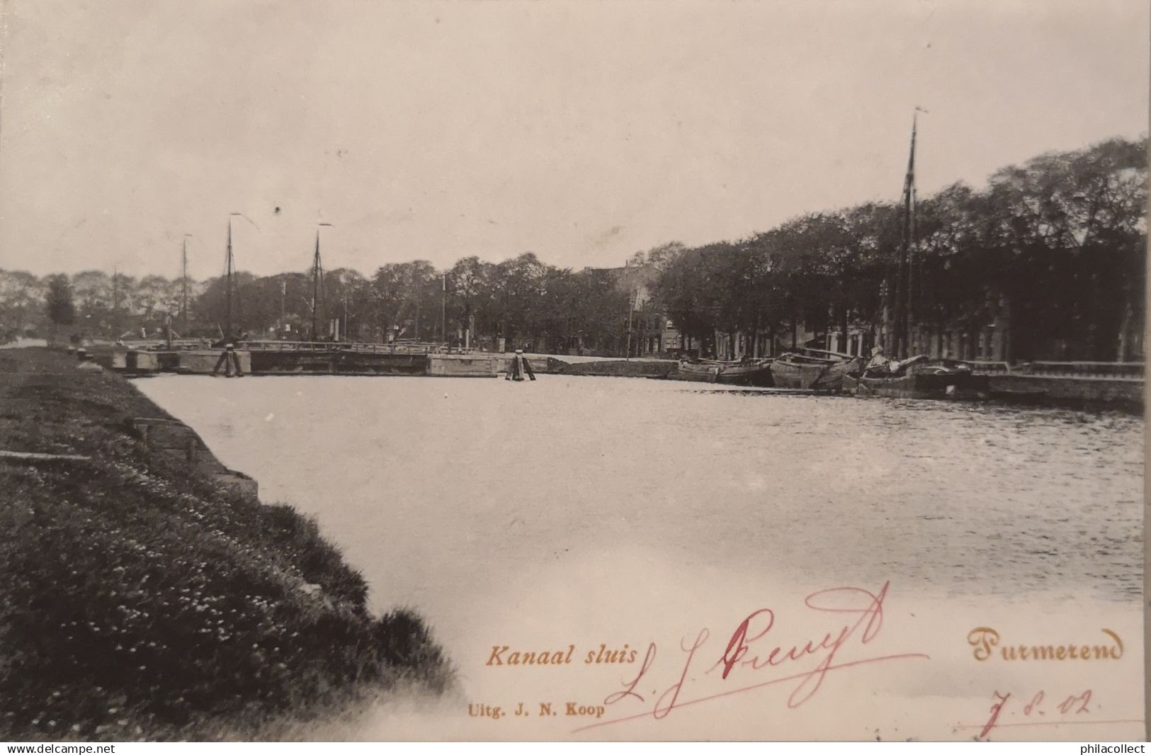 Purmerend Kanaal Sluis 1902