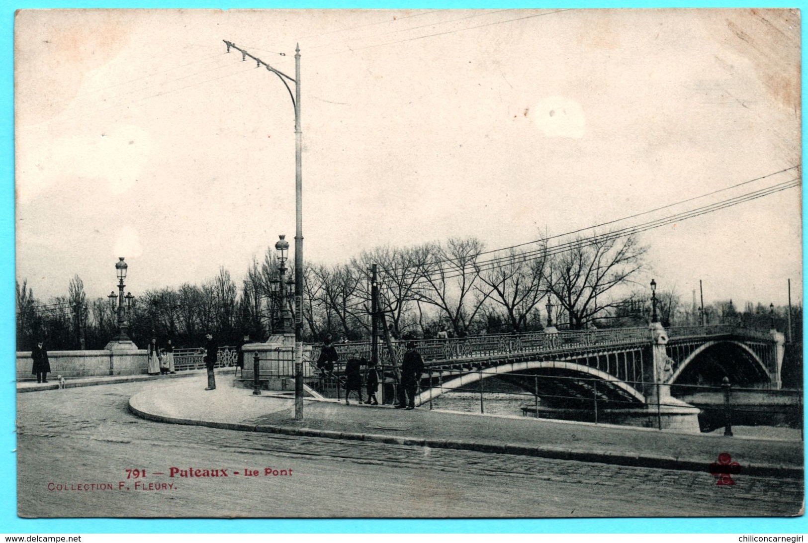 Puteaux - Le Pont - Animée - Collection F. FLEURY