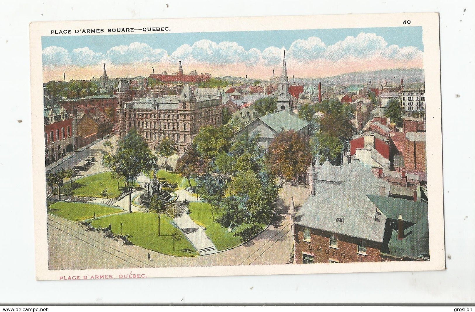 QUEBEC PLACE D 'ARMES .. PLACE D'ARMES SQUARE QUEBEC 118591