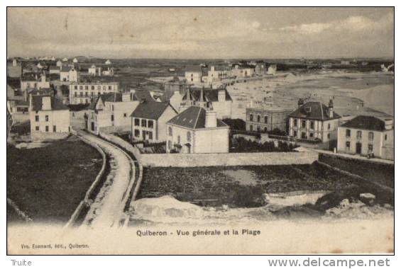 QUIBERON VUE GENERALE ET LA PLAGE