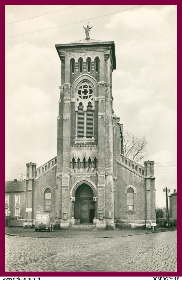 * QUIEVRECHAIN * EGLISE DU SACRE COEUR * BLANC MISSERON * CAMIONNETTE * EDIT. LIBRAIRIE PENEZ