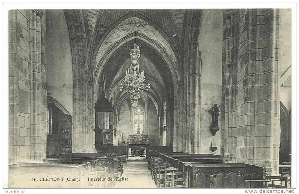 R :  cher :  Clémont  :  int.  de  l '  église