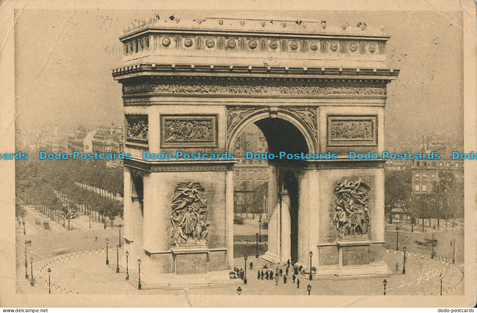 R002785 Paris. The Arc de Triomphe. Yvon