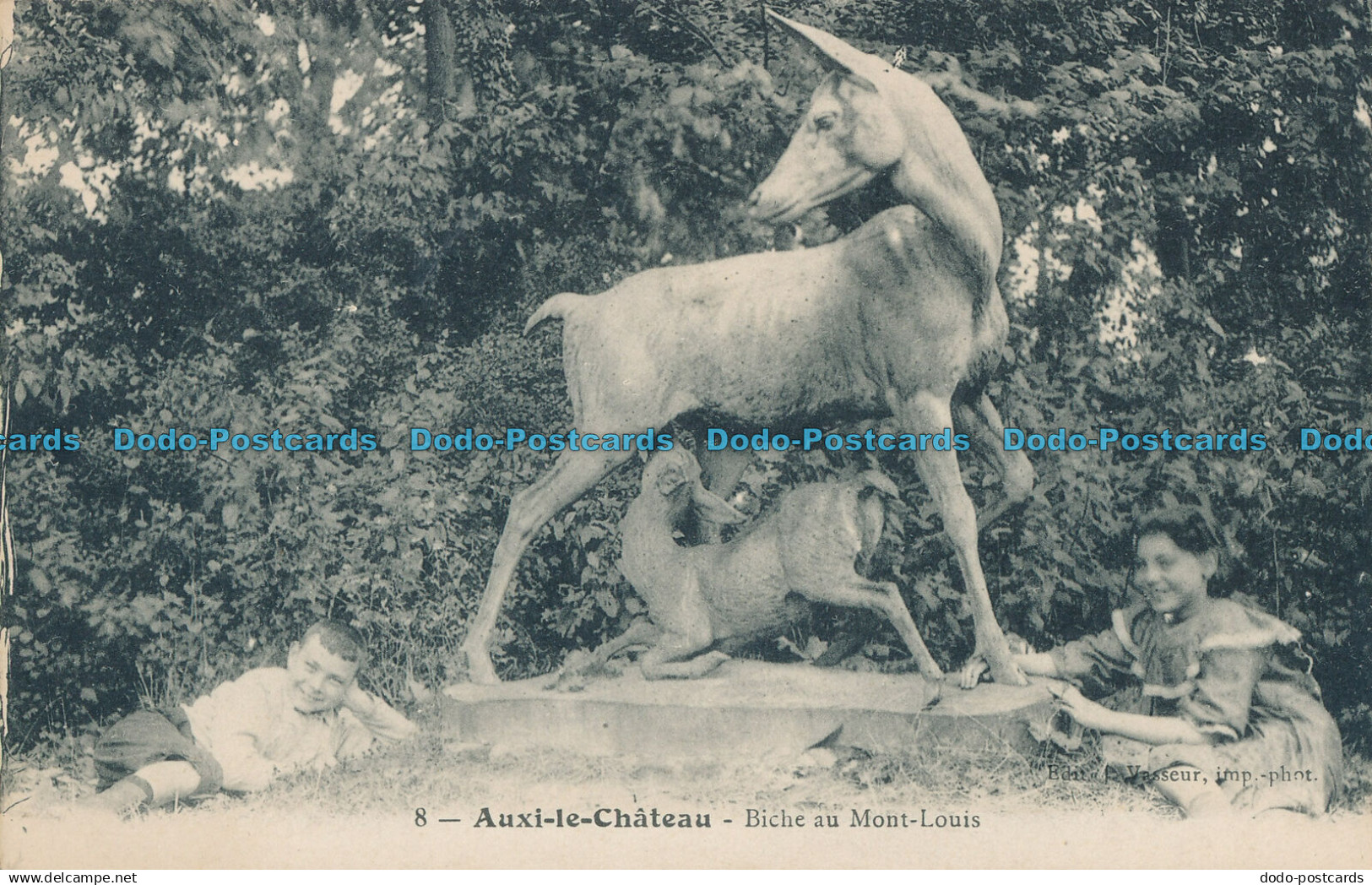 R005418 Auxi le Chateau. Biche au Mont Louis. No 8