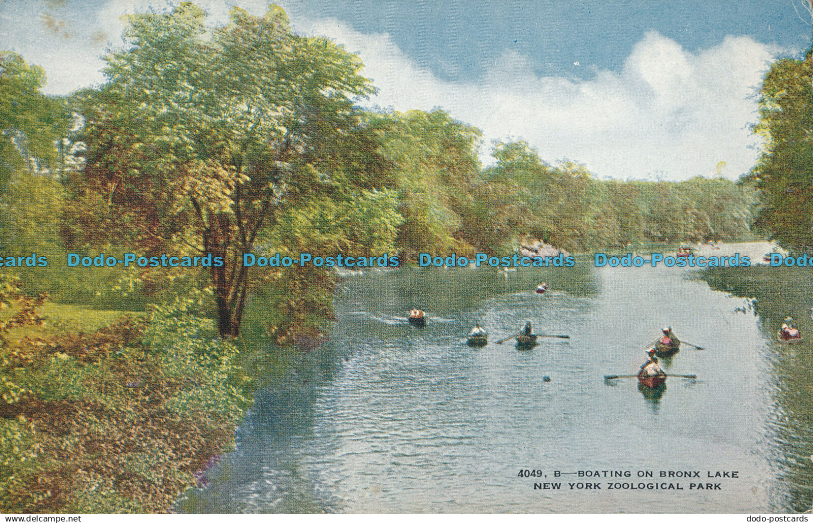 R005846 Boating on Bronx lake. New York Zoological Park