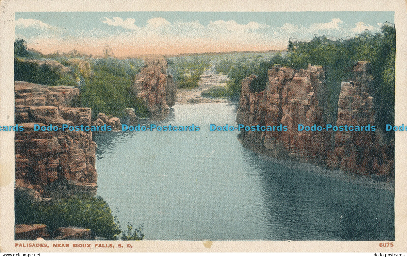 R006402 Palisades Near Sioux Falls. S. D. Valentine. 1918