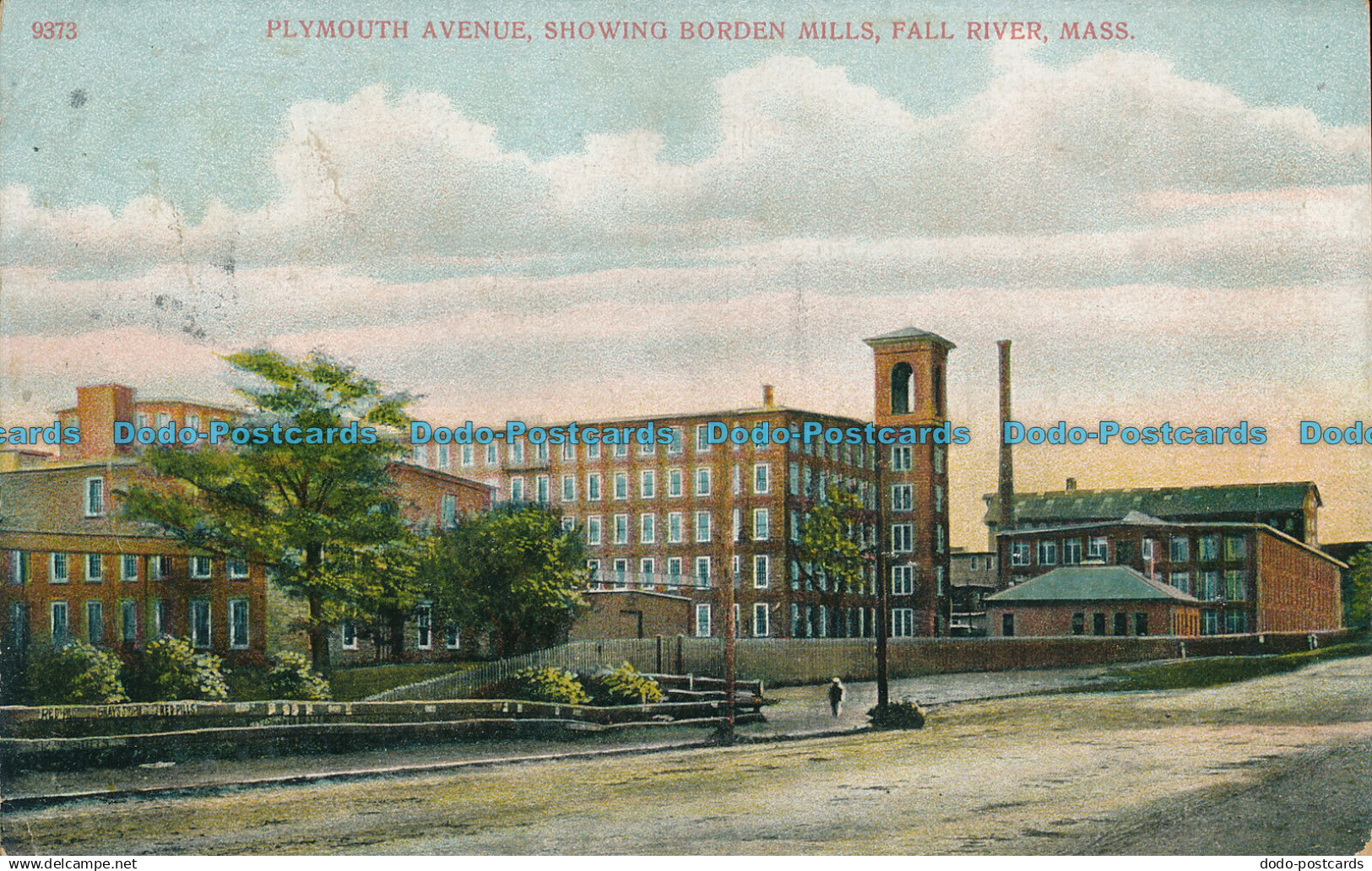 R006673 Plymouth Avenue Showing Borden Mills. Fall River. Mass. A. C. Bosselman.