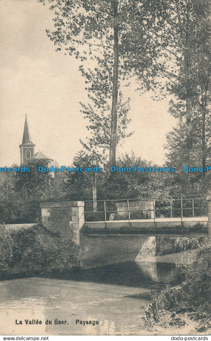 R014469 La Vallee du Geer. Paysage. 1910