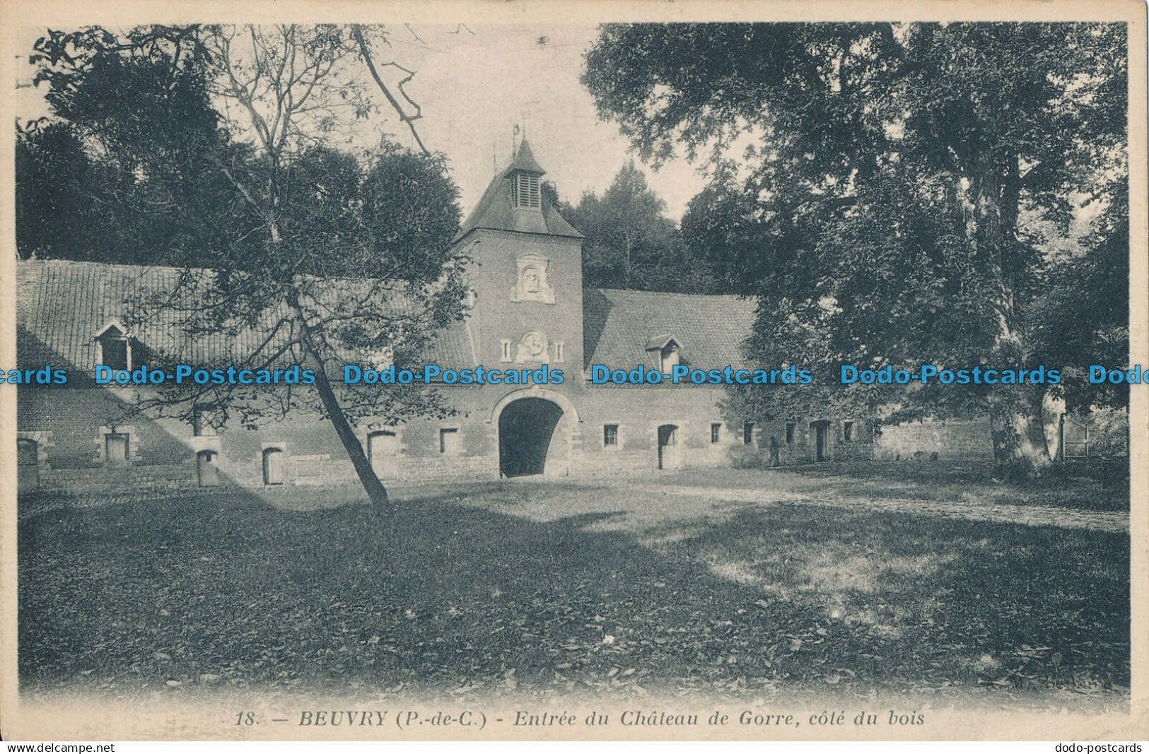 R015028 Beuvry. Entree du Chateau de Gorre. Cote du Bois. B. Hopkins