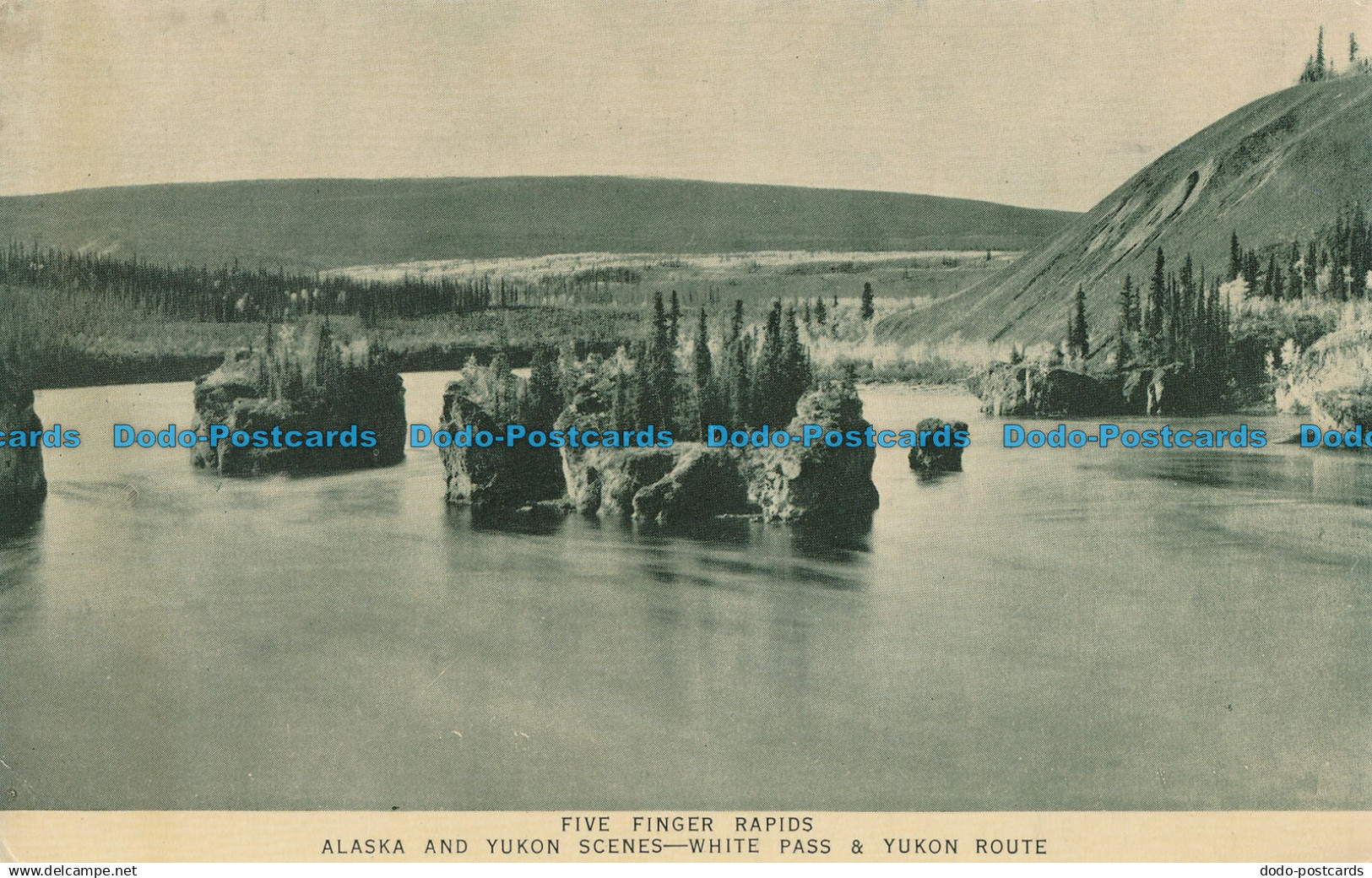 R016091 Five Finger Rapids Alaska and Yukon Scenes. White Pass and Yukon Route