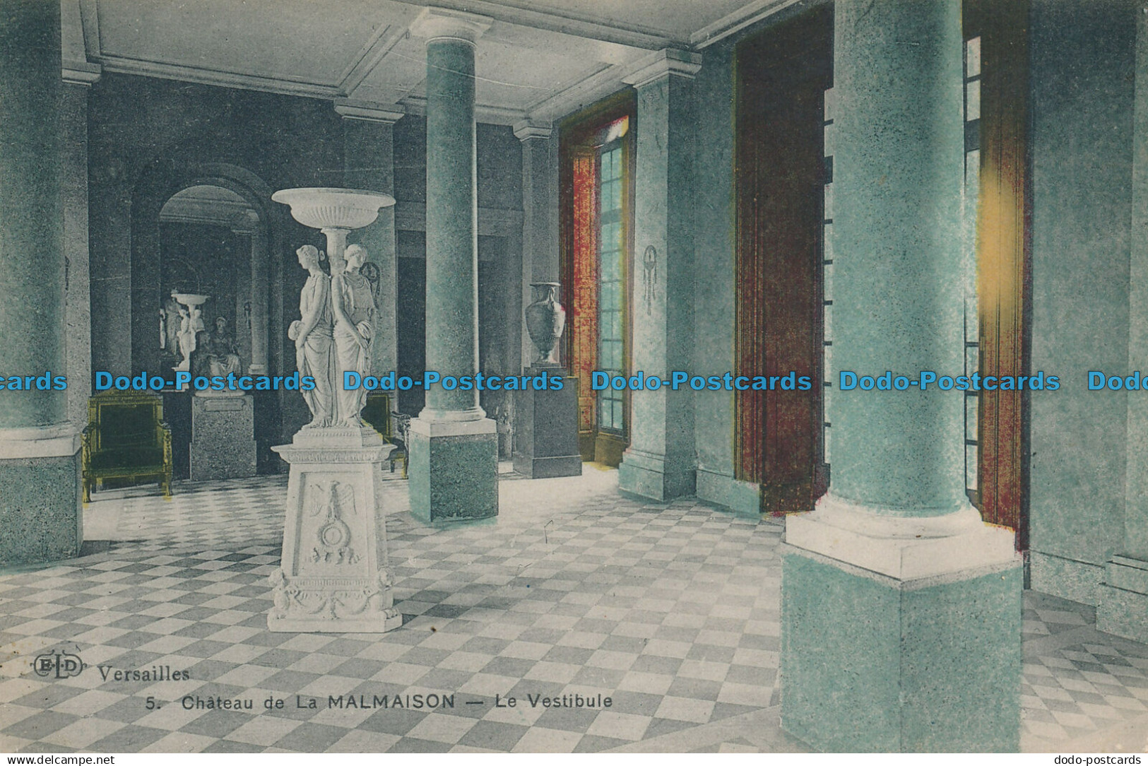 R017494 Versailles. S. Chateau de la Malmaison. Le Vestibule