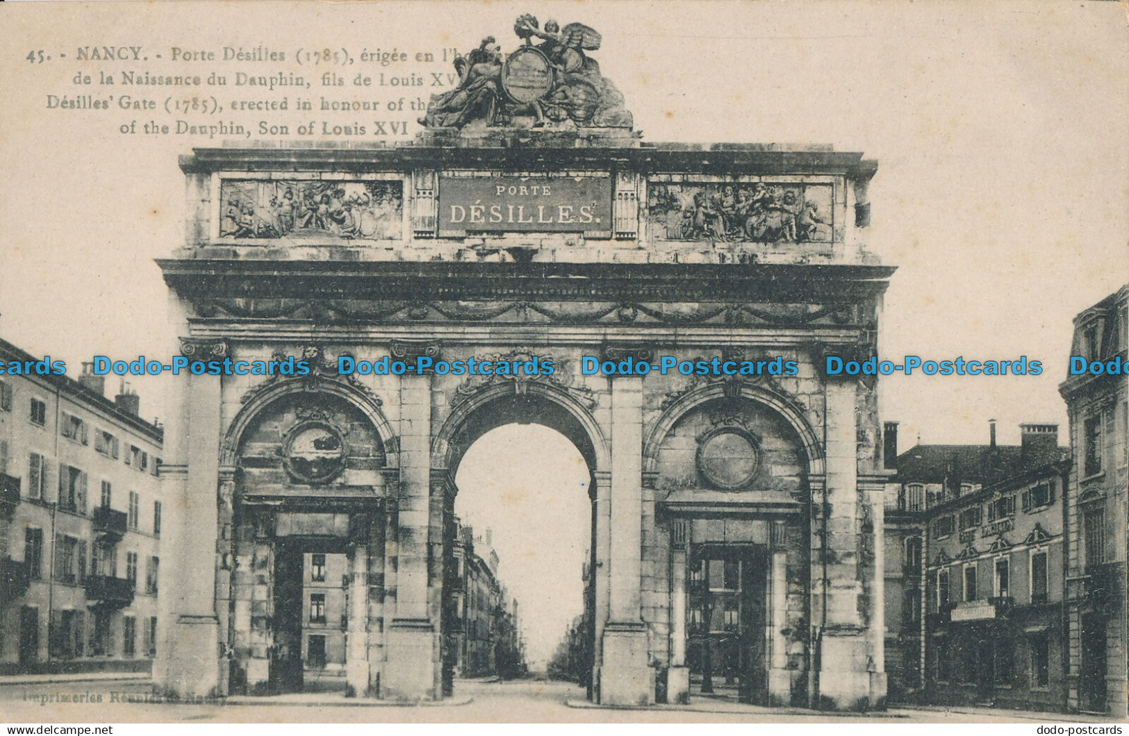 R017893 Nancy. Porte Desilles. Reunies de Nancy. No 45