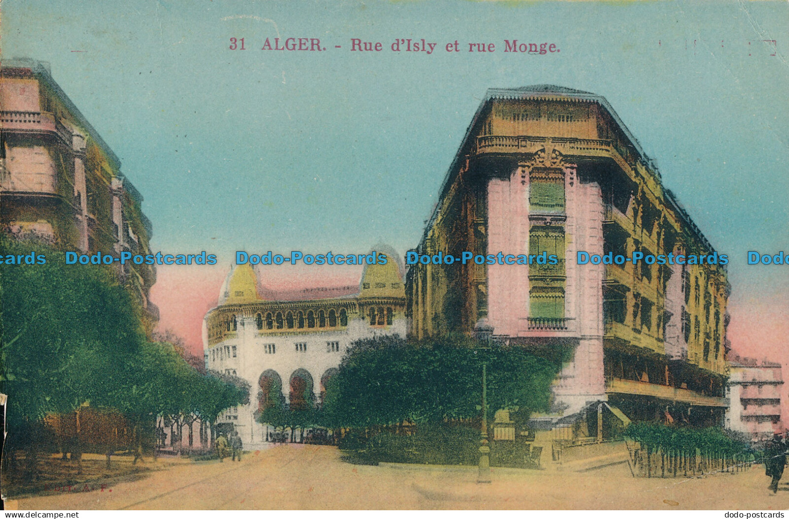 R020885 Alger. Rue d Isly et Rue Monge