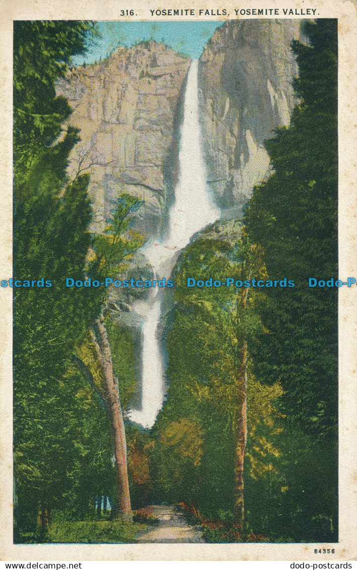 R027579 Yosemite Falls. Yosemite Valley. 1927