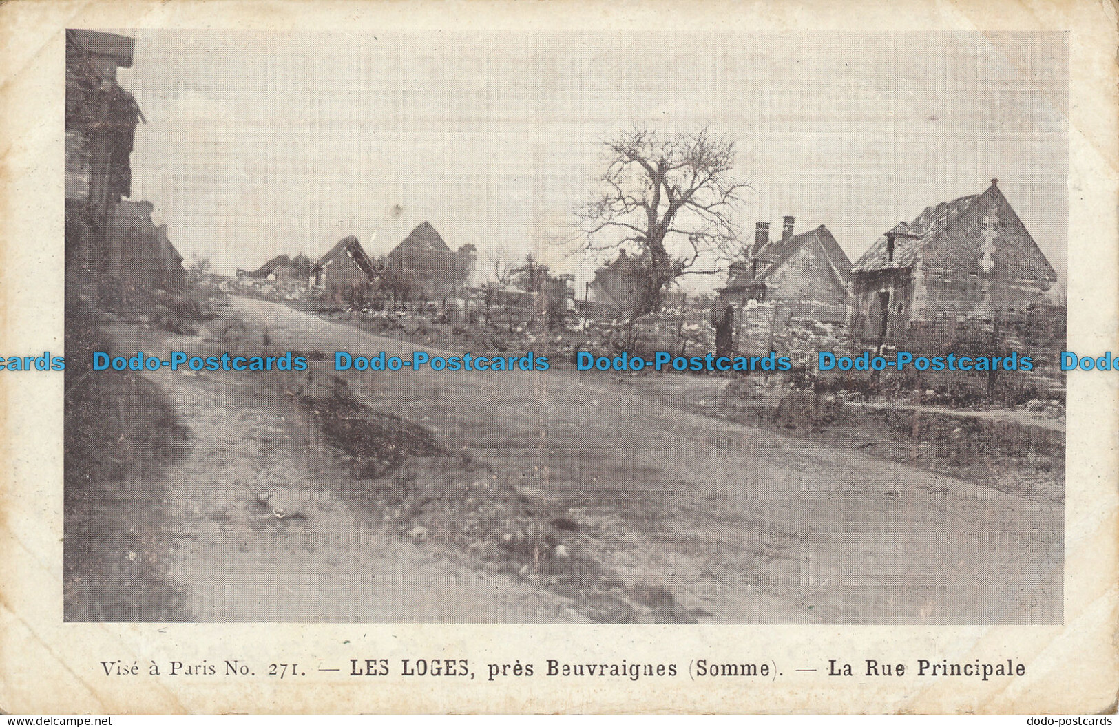 R036927 Les Loges pres Beuvraignes. La Rue Principale. Bernard