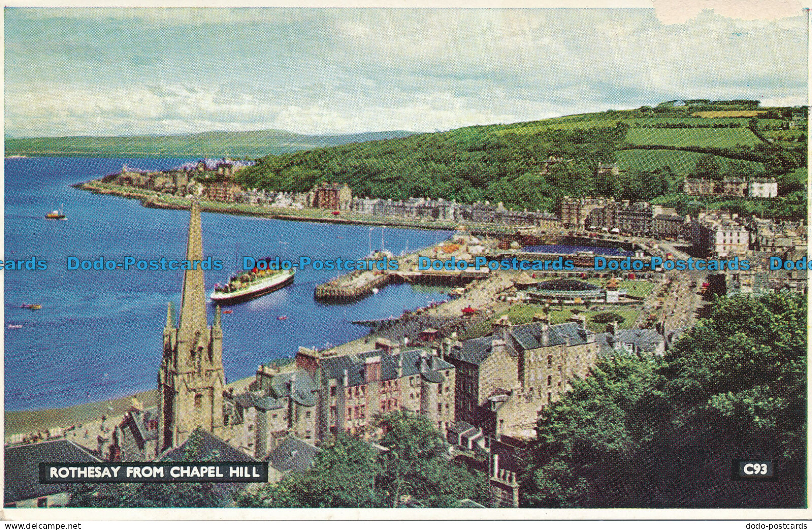 R038785 Rothesay from Chapel Hill. Henderson. Mastercolour. No C93