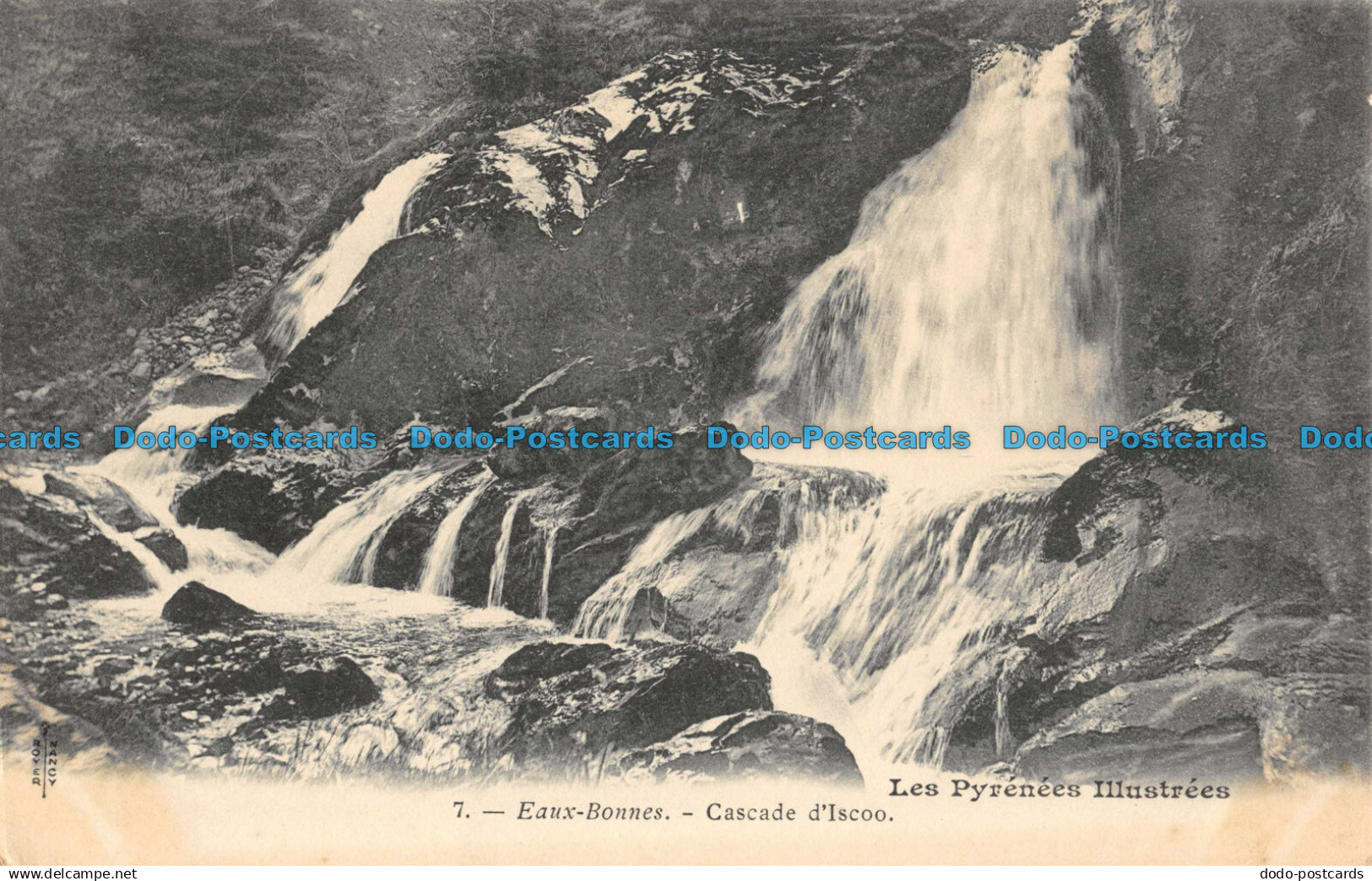 R044275 Eaux Bonnes. Cascade d Iscoo