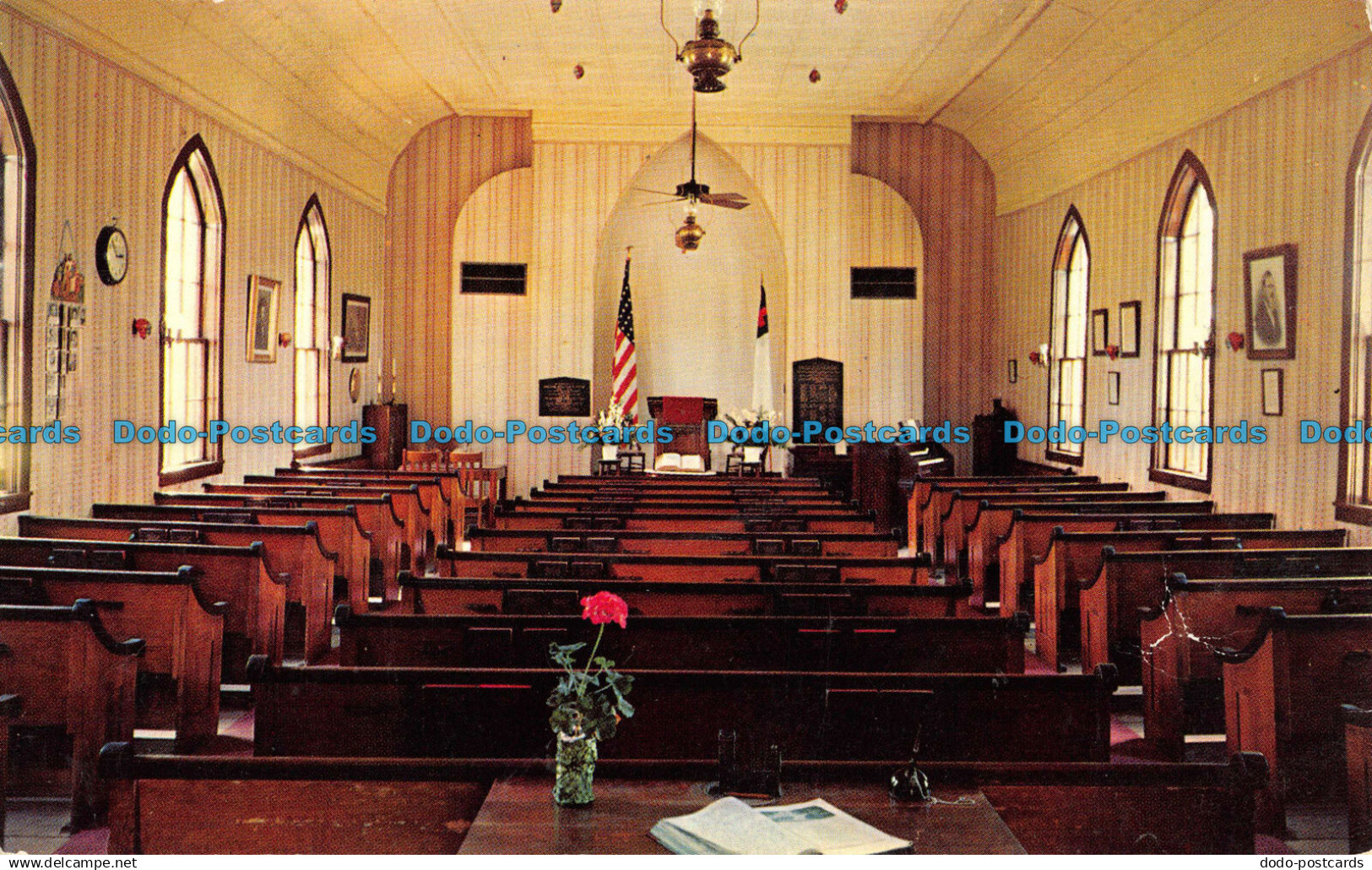 R054058 The Little Brown Church in the Vale Nashua. Iowa. Glenn L. Utterback. Ha