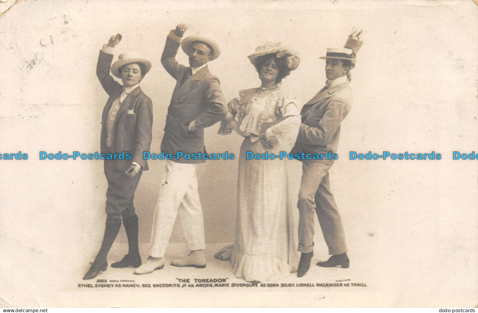 R057999 The Toreador. Ethel Sydney as Nancy. Geo Grossmith as Archie. Marie Stud