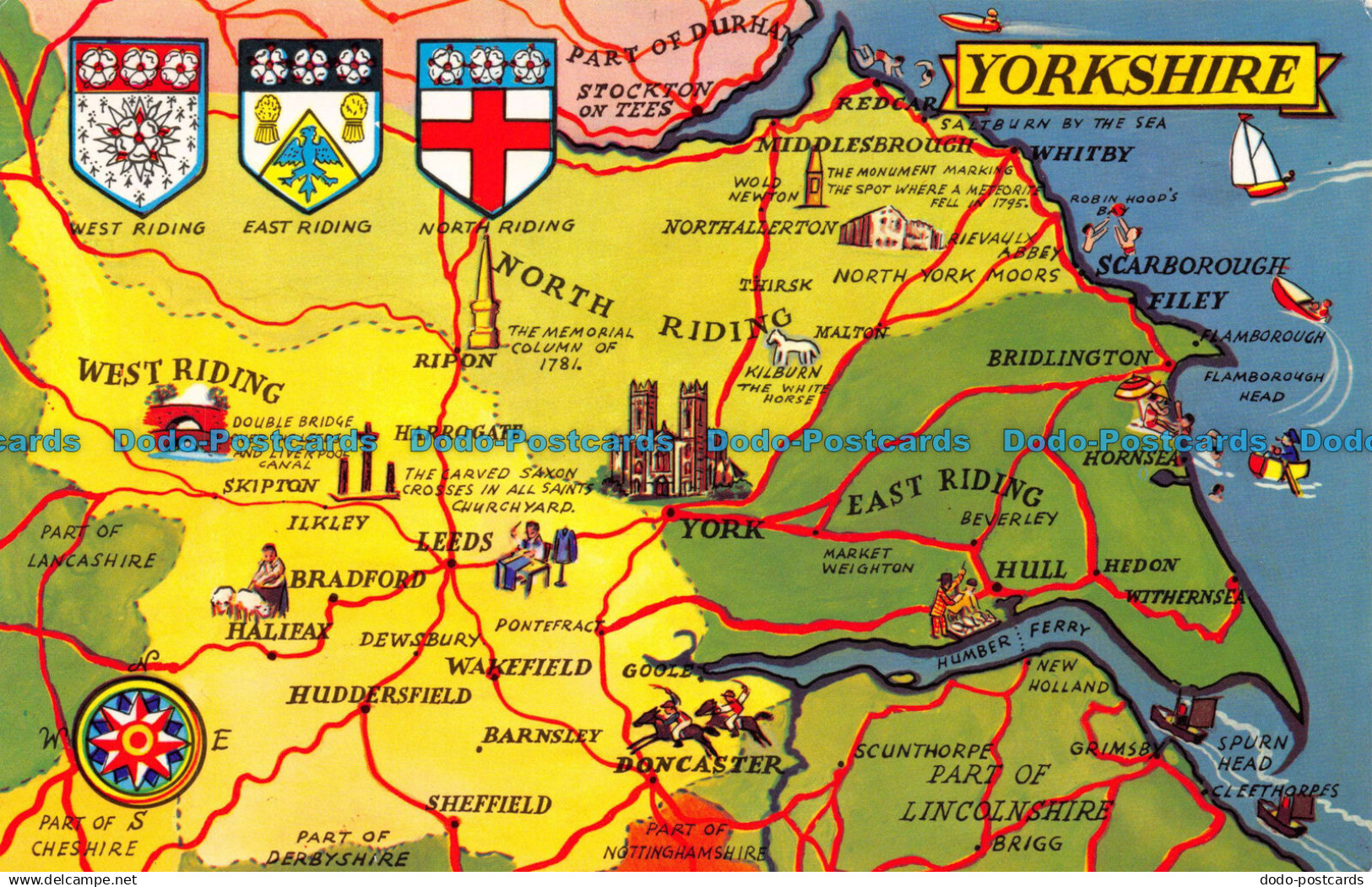 R070777 Yorkshire. A Map