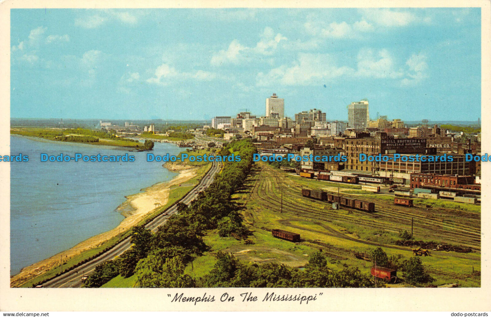 R071827 Memphis on the Mississippi. River Front and Skyline